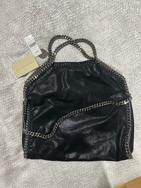 Stella McCartney Black Falabella Chain Shoulder Tote